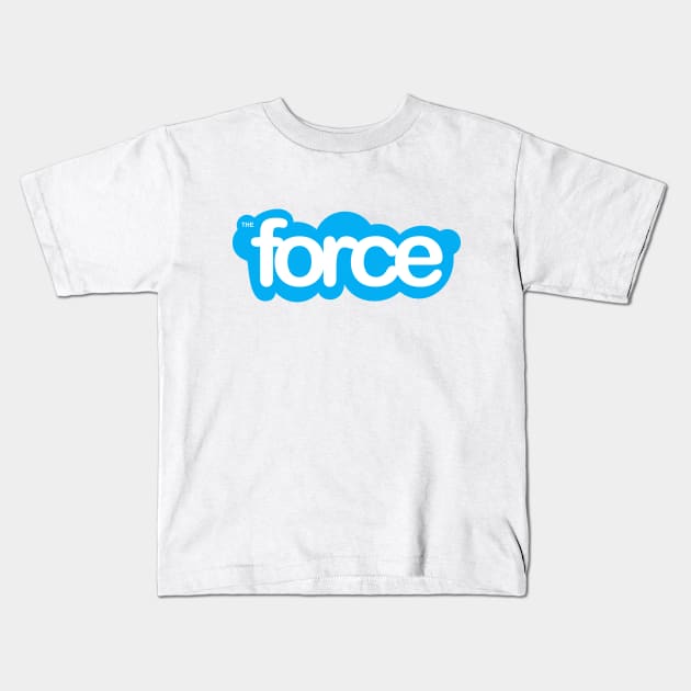 Force Skype Kids T-Shirt by SallySparrow